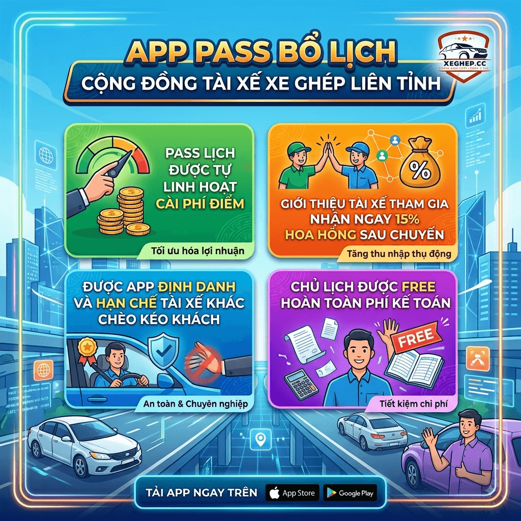 Giới thiệu App XeGhep.CC